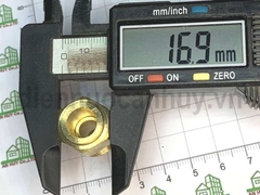 Rắc co đầu đực ống đồng 10 (Ren ngoài 3/8 - Chuẩn 16mm) - Đầu hàn cốt đồng