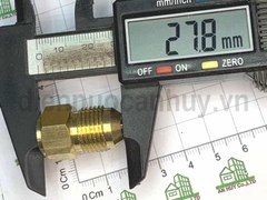 Rắc co đầu đực ống đồng 10 (Ren ngoài 3/8 - Chuẩn 16mm) - Đầu hàn cốt đồng