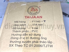 Rắc co nhựa PVC Taijaan cho ống 110