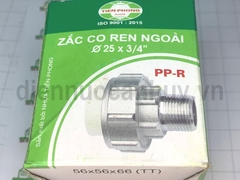 Rắc co ren ngoài PPR Tiền Phong D25x3/4 inch