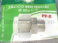 Rắc co ren ngoài PPR Tiền Phong D50x11/2 inch