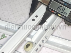 Ray trượt ngăn kéo chịu lực có bánh xe nhựa mầu trắng dài 50 cm