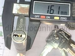 Ruột ổ khóa tay gạt 1 đầu chìa Niken