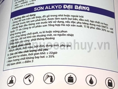 Sơn Đại Bàng mầu đỏ S.AK_Pi. Đỏ_01 loại 2.5 kg