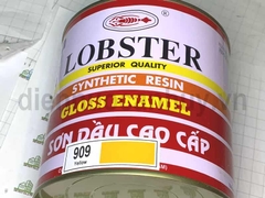 Sơn Dầu Lobster Gloss Enamel Mã 909 Màu Vàng (800ml). Sơn Phủ Cao Cấp Cho Bề Mặt Sắt Thép Và Gỗ Độ Bóng Cao