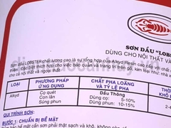 Sơn Dầu Lobster Gloss Enamel Mã 909 Màu Vàng (800ml). Sơn Phủ Cao Cấp Cho Bề Mặt Sắt Thép Và Gỗ Độ Bóng Cao