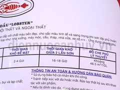 Sơn Dầu Lobster Gloss Enamel Mã 909 Màu Vàng (800ml). Sơn Phủ Cao Cấp Cho Bề Mặt Sắt Thép Và Gỗ Độ Bóng Cao