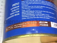 Sơn sắt mạ kẽm indu 750ml mầu Cánh Gián E463