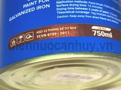 Sơn sắt mạ kẽm indu 750ml mầu Xingfa Xám lông chuột E364