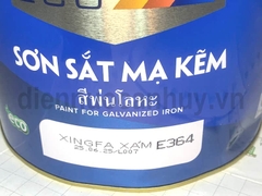 Sơn sắt mạ kẽm indu E364 2.5 lít mầu Xingfa Xám lông chuột