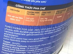Sơn sắt mạ kẽm indu E364 2.5 lít mầu Xingfa Xám lông chuột
