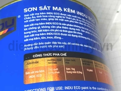 Sơn sắt mạ kẽm indu mầu nâu đỏ E461 loại 2.5 lít