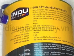Sơn sắt mạ kẽm indu Robot 3 lít Z31 mầu ghi sáng