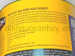 Sơn sắt mạ kẽm indu Robot 3 lít Z31 mầu ghi sáng
