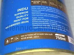 Sơn sắt mạ kẽm indu 750ml mầu Kem E660