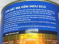 Sơn sắt mạ kẽm indu 750ml mầu Nhũ Bạc E960