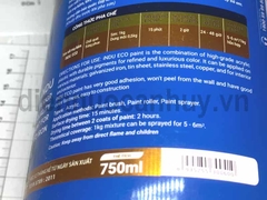 Sơn sắt mạ kẽm indu 750ml mầu Nhũ Bạc E960