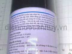 Sơn xịt ATM mầu Đen bóng black A210