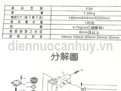 Súng khí nén LOTO bắn đinh F30