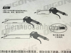 Súng xịt hơi Trung Quốc nhựa vỉ xanh