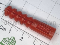 Tắc kê nhựa lắp giá kệ với tường bê tông 8x40 (nở đỏ)