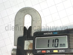 Tai khóa lật hàn sắt mạ trắng