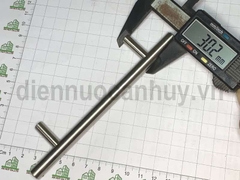 Tay nắm đũa inox 201 đặc phi 10 dài 15cm lỗ vít 96 mm