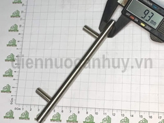 Tay nắm đũa inox 201 đặc phi 10 dài 15cm lỗ vít 96 mm