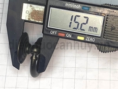 Tay nắm khoen tròn giả cổ mầu đen phi 34