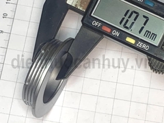 Tay nắm tròn âm tủ gỗ phi 41 trắng mờ