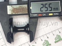 Tay nắm tròn hoa văn mầu đen phi 34