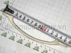 Tay nắm tủ áo hoa văn trắng dài 16 cm lỗ 128 mm