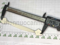 Tay nắm tủ áo hoa văn trắng dài 16 cm lỗ 128 mm