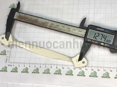Tay nắm tủ áo hoa văn trắng dài 16 cm lỗ 128 mm