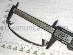 Tay nắm tủ bếp inox mạ crom mờ 14 cm lỗ 126 mm