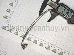 Tay nắm tủ bếp inox mạ crom mờ 14 cm lỗ 126 mm