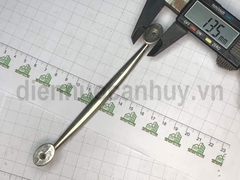 Tay nắm tủ bếp inox mạ crom mờ 14 cm lỗ 126 mm