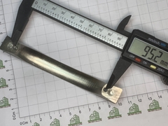 Tay nắm tủ chữ C cong vừa mầu trắng xước lỗ 95 mm