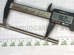 Tay nắm đũa inox 201 đặc phi 10 dài 15cm lỗ vít 96 mm