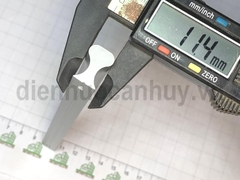 Tay nắm nhôm đúc dài 14 cm lỗ 128mm