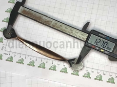 Tay nắm tủ bếp dài hoa văn mầu nâu đồng lỗ 128 mm