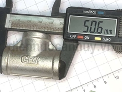Tê inox 304 DN15 ren trong 20mm (1/2inch)