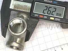 Tê inox 304 DN15 ren trong 20mm (1/2inch)