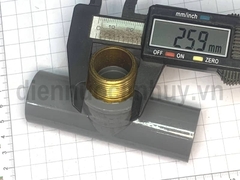 Tê nhựa PVC ren ngoài đồng ống 27-3/4 inch