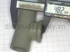 Tê nhựa PVC ren trong đồng ống 27-3/4 inch