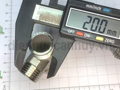 Tê rắc co inox 304 DN15 ren 20mm (1/2inch)