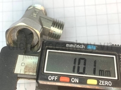 Tê rắc co inox 304 DN15 ren 20mm (1/2inch)