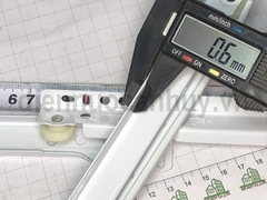 Thanh ray trượt đơn sắt sơn tĩnh điện trắng dài 35 cm