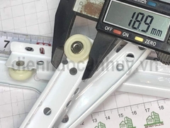Thanh ray trượt đơn sắt sơn tĩnh điện trắng dài 35 cm