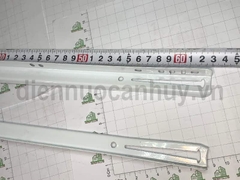 Thanh ray trượt đơn sắt sơn tĩnh điện trắng dài 35 cm